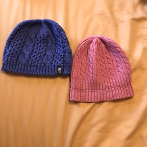 2 Beanies - 1 North Face and 1 GAP